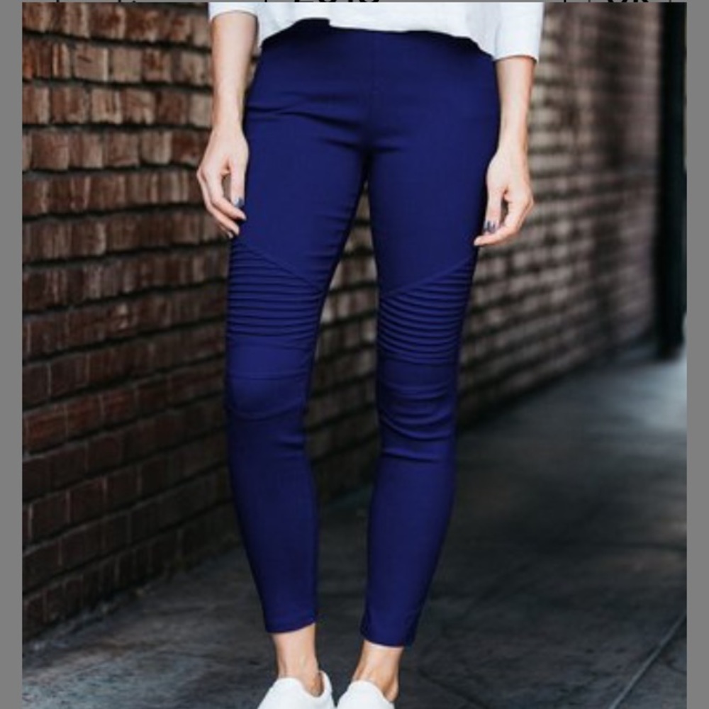 Blue Moto leggings